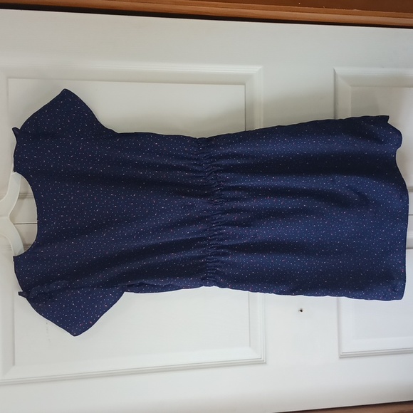 Jessica Simpson mini skirt romper - lightweight navy blue w red heels - Med - Picture 6 of 10